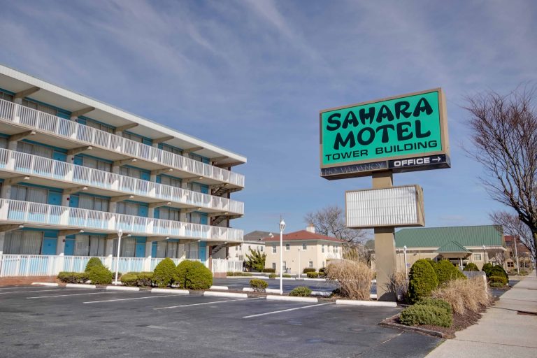 Exterior of the Sahara Motel Tower Building in OCMD